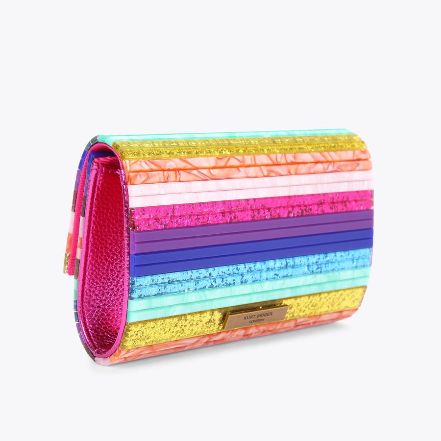 Multicolor clutch bag hotsell