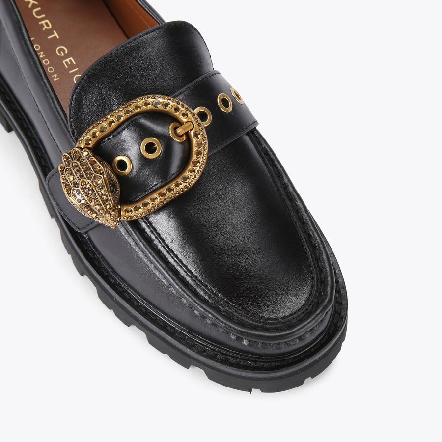 Kurt geiger black loafers store