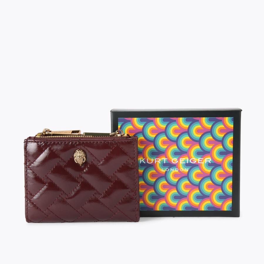 MINI PURSE KENSINGTON Wine Patent Purse by KURT GEIGER LONDON
