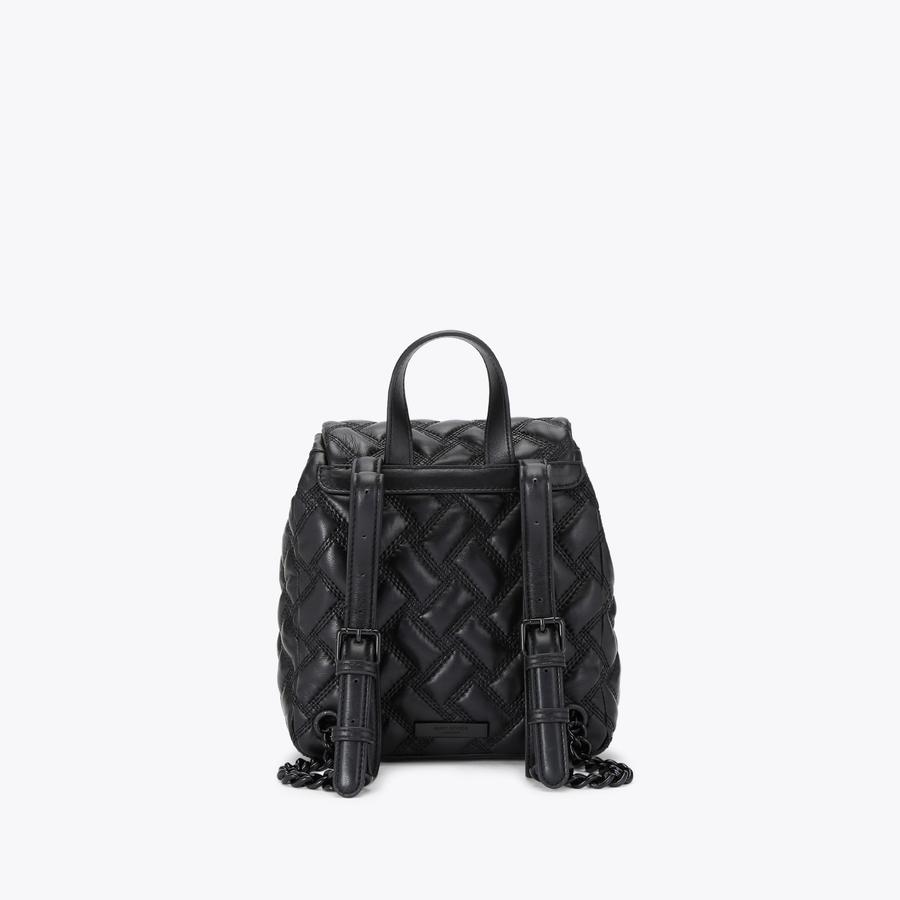 KENSINGTON SM BACKPACK DR Black drench backpack by KURT GEIGER LONDON