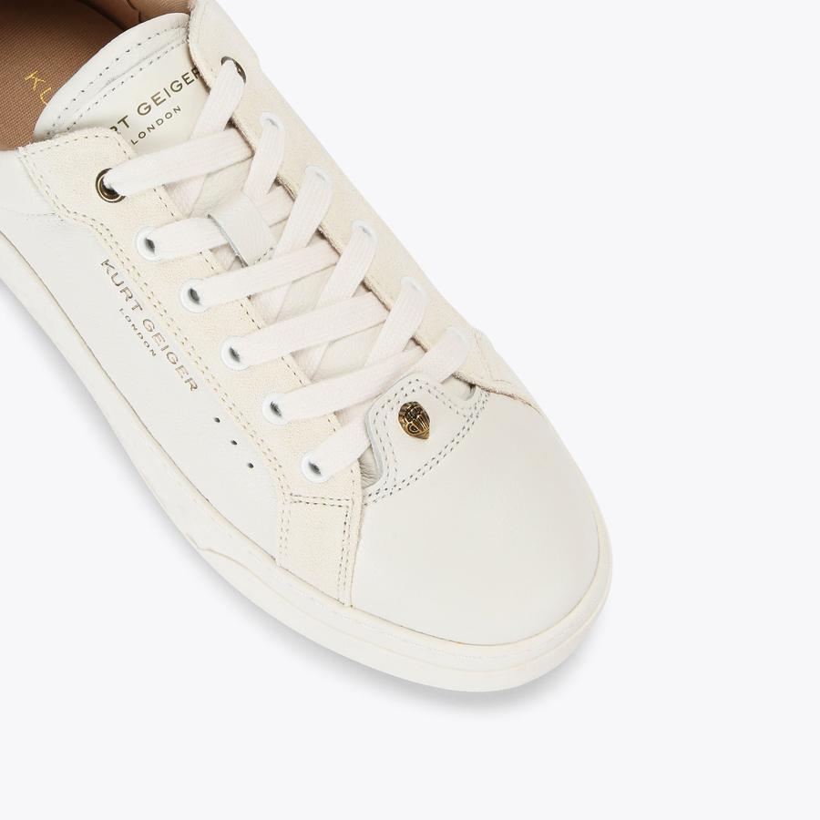 KENSINGTON CUPSOLE White Leather Sneaker by KURT GEIGER LONDON