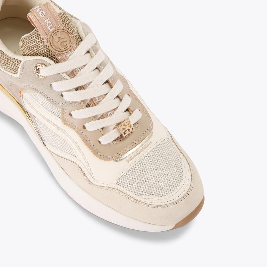 LEILA Taupe Sneakers by KG KURT GEIGER