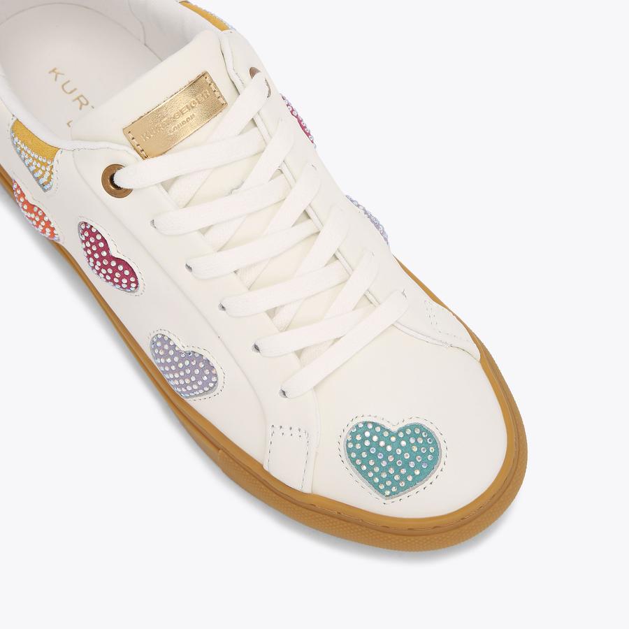 LANE LOVE Laney Heart Lace Up Sneaker by KURT GEIGER LONDON