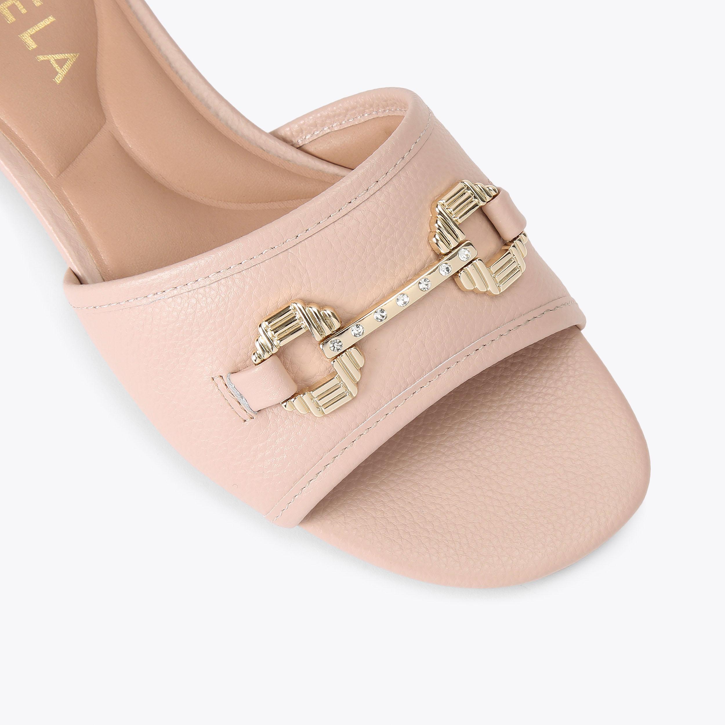 POISE MULE Pink Slip On Sandal by CARVELA