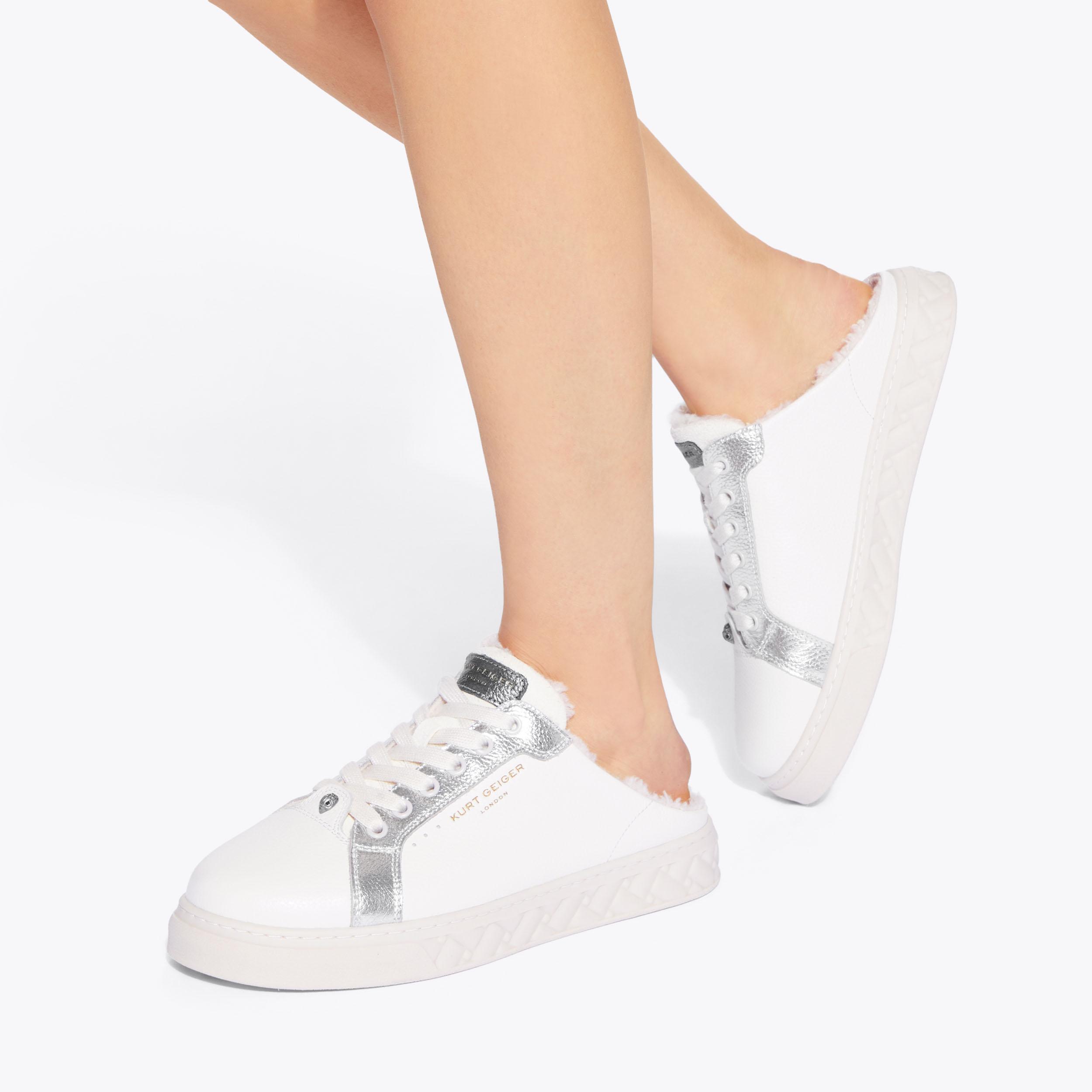 KENSINGTON CUPSOLE MULE Bone Leather Suede Slip On Sneaker by KURT GEIGER LONDON
