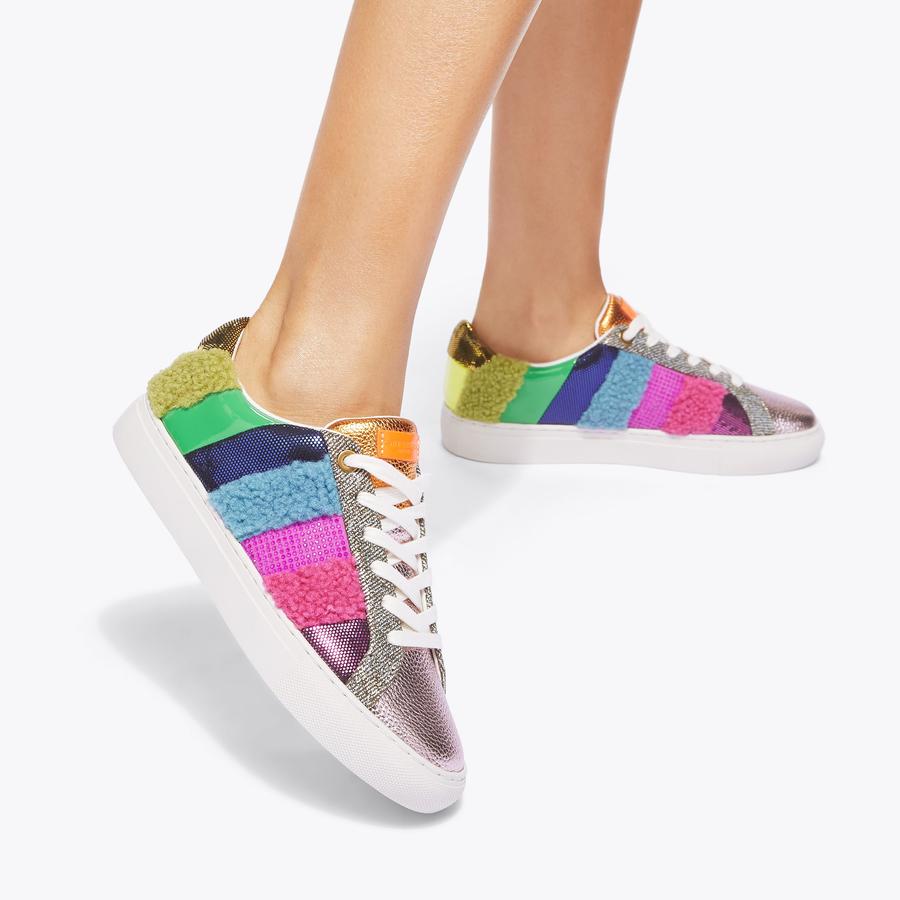 Kurt geiger lane rainbow trainers outlet