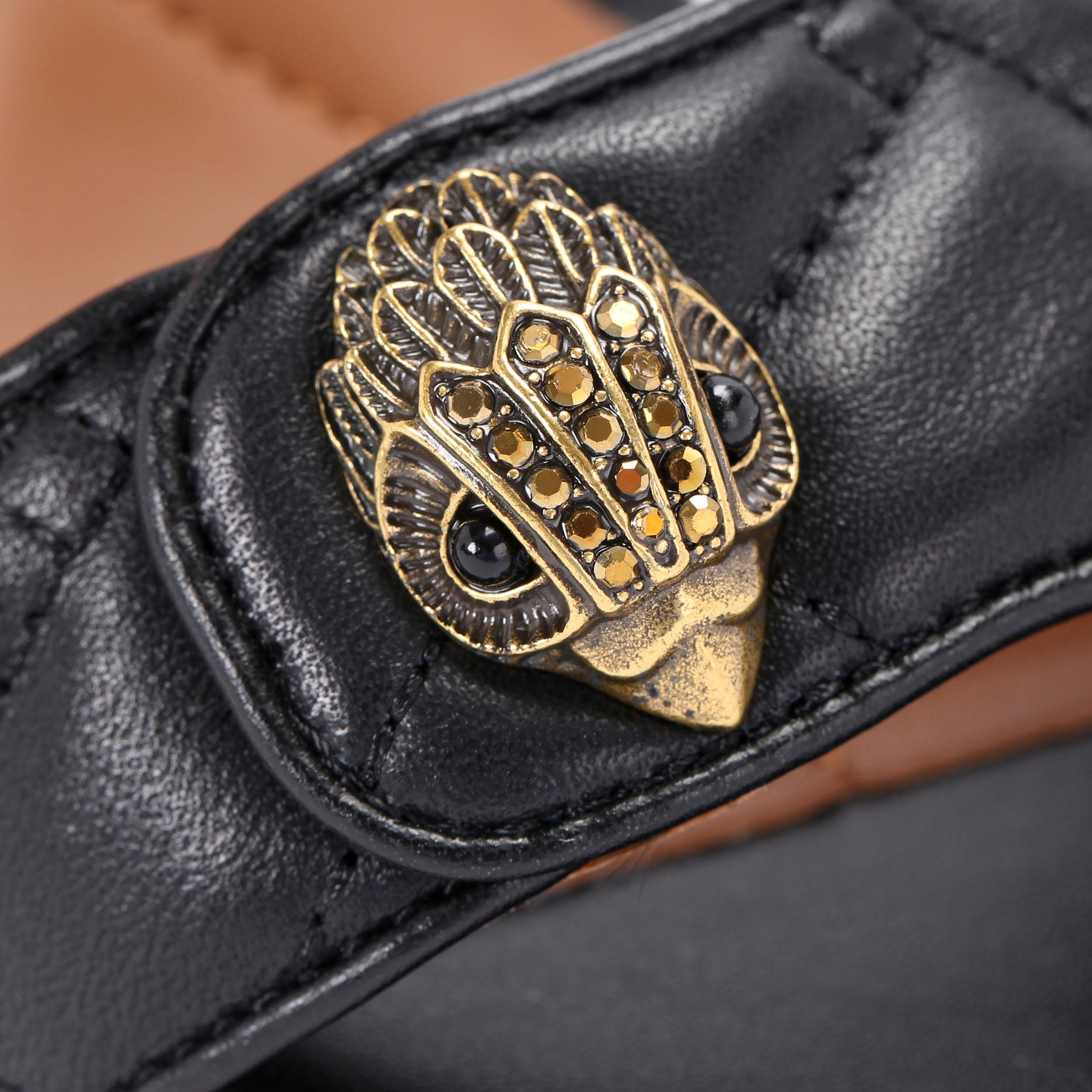 KENSINGTON LANGLEY Black Leather Heel by KURT GEIGER LONDON