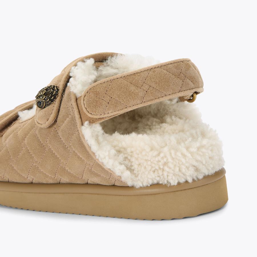 ORSON TEDDY Beige Suede Sandal by KURT GEIGER LONDON