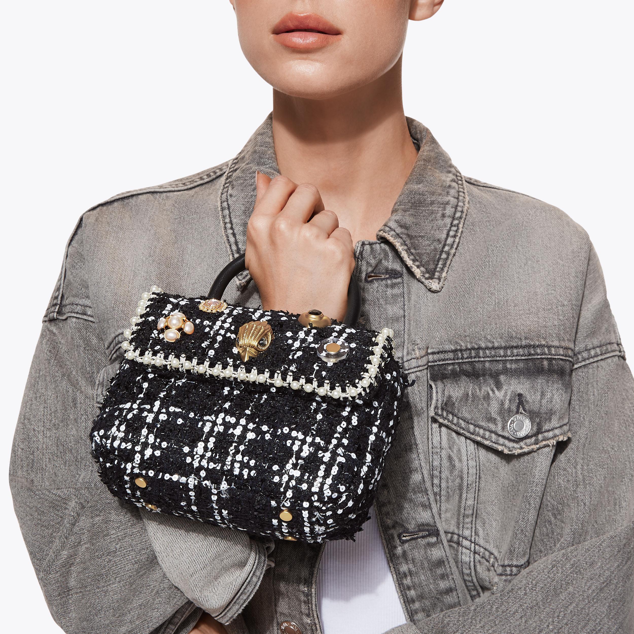 Kurt geiger tweed mini kensington bag hotsell