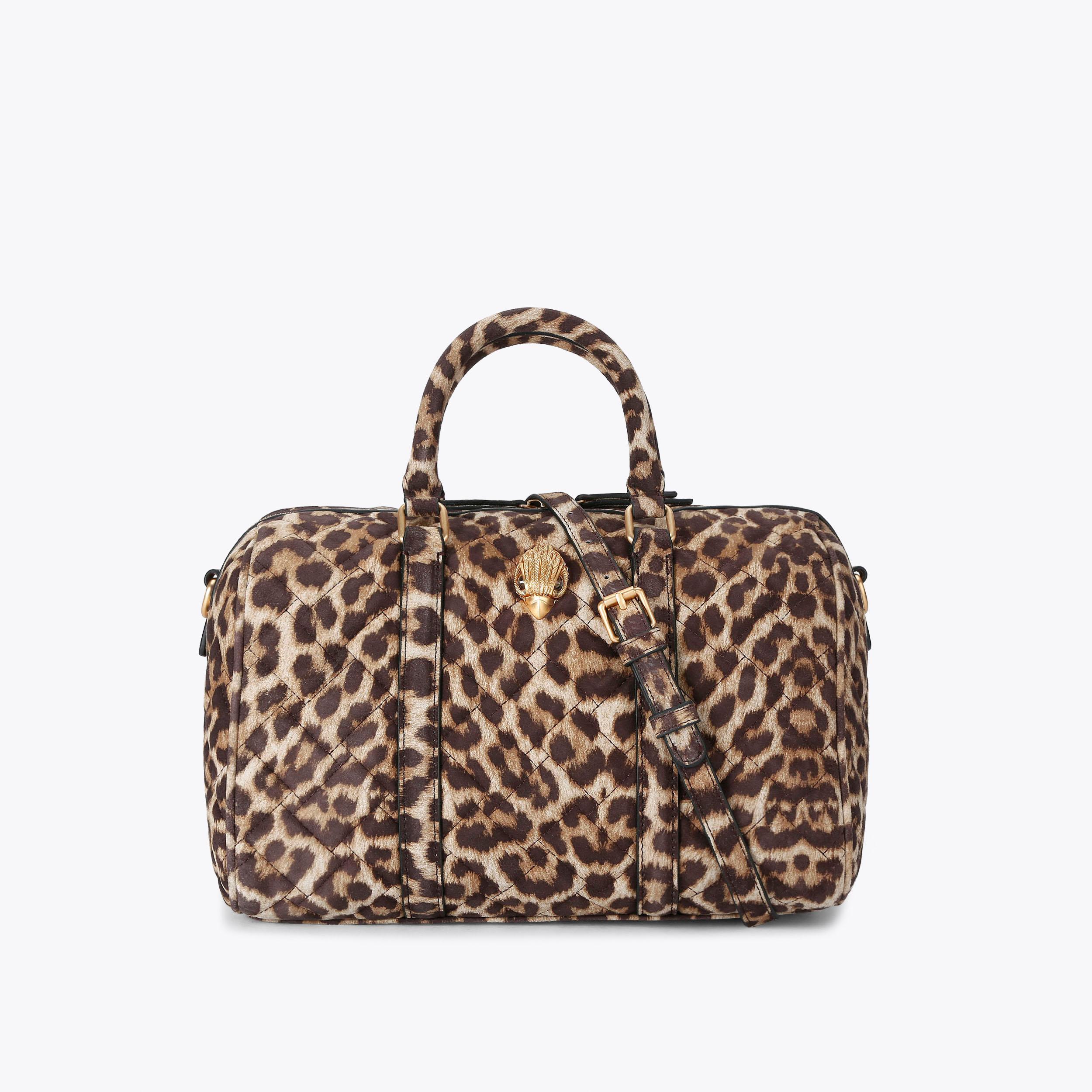 KENSINGTON BOSTON Leopard Printed Bowling Purse by KURT GEIGER LONDON