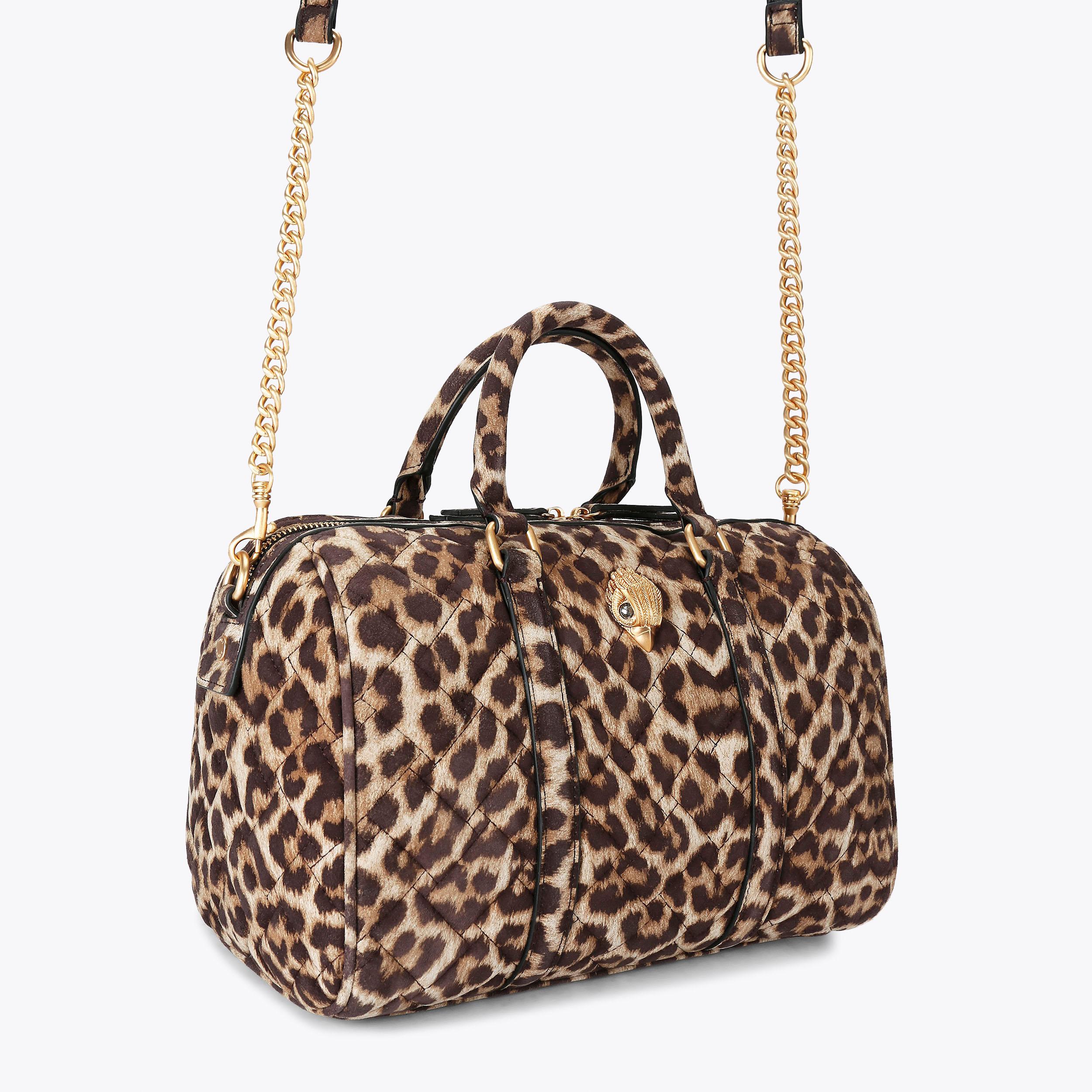 KENSINGTON BOSTON Leopard Printed Bowling Purse by KURT GEIGER LONDON