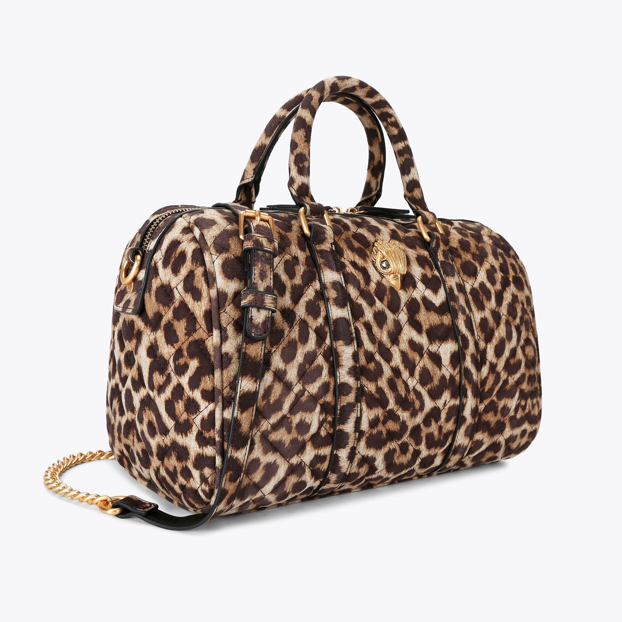KENSINGTON BOSTON Leopard Printed Bowling Purse by KURT GEIGER LONDON