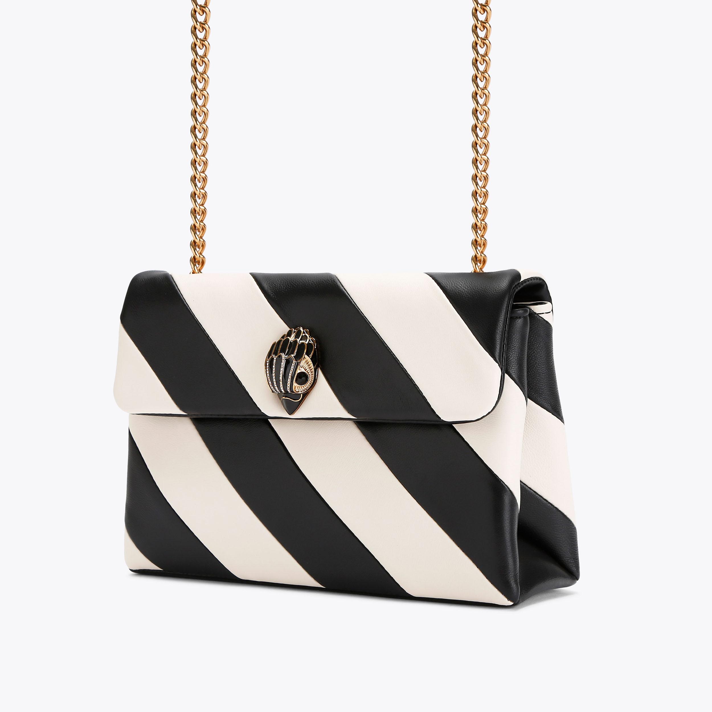 Black and white purses and handbags best sale