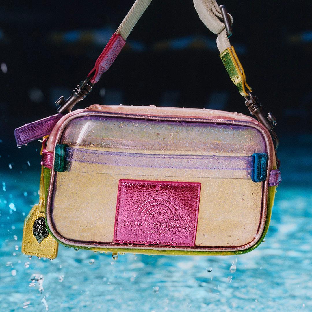 VINYL SOUTHBANK SM CAMERA Vinyl Glitter Southbank Purse by KURT