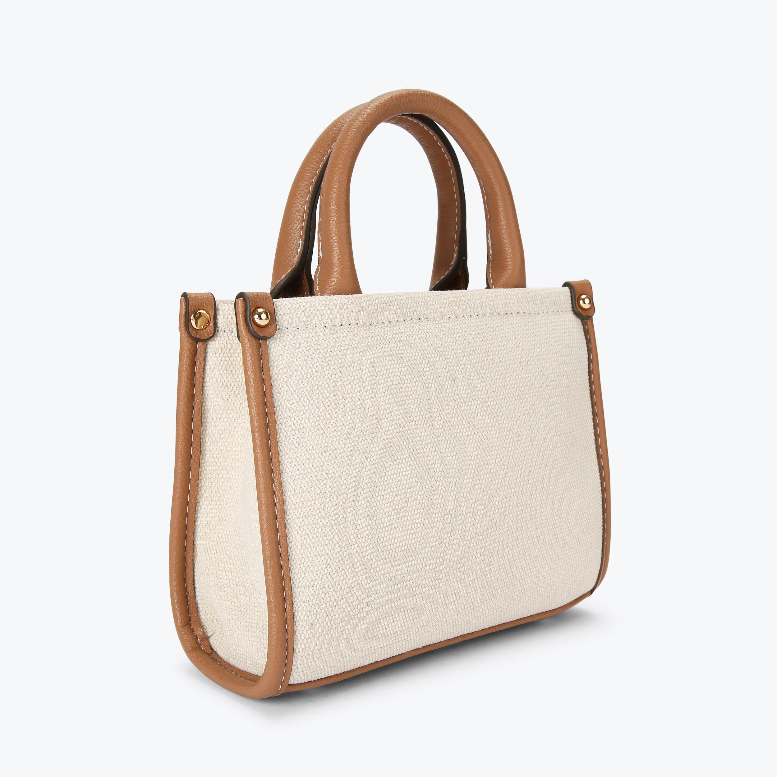 SORRENTO MICRO TOTE Bone Micro Tote Bag by CARVELA