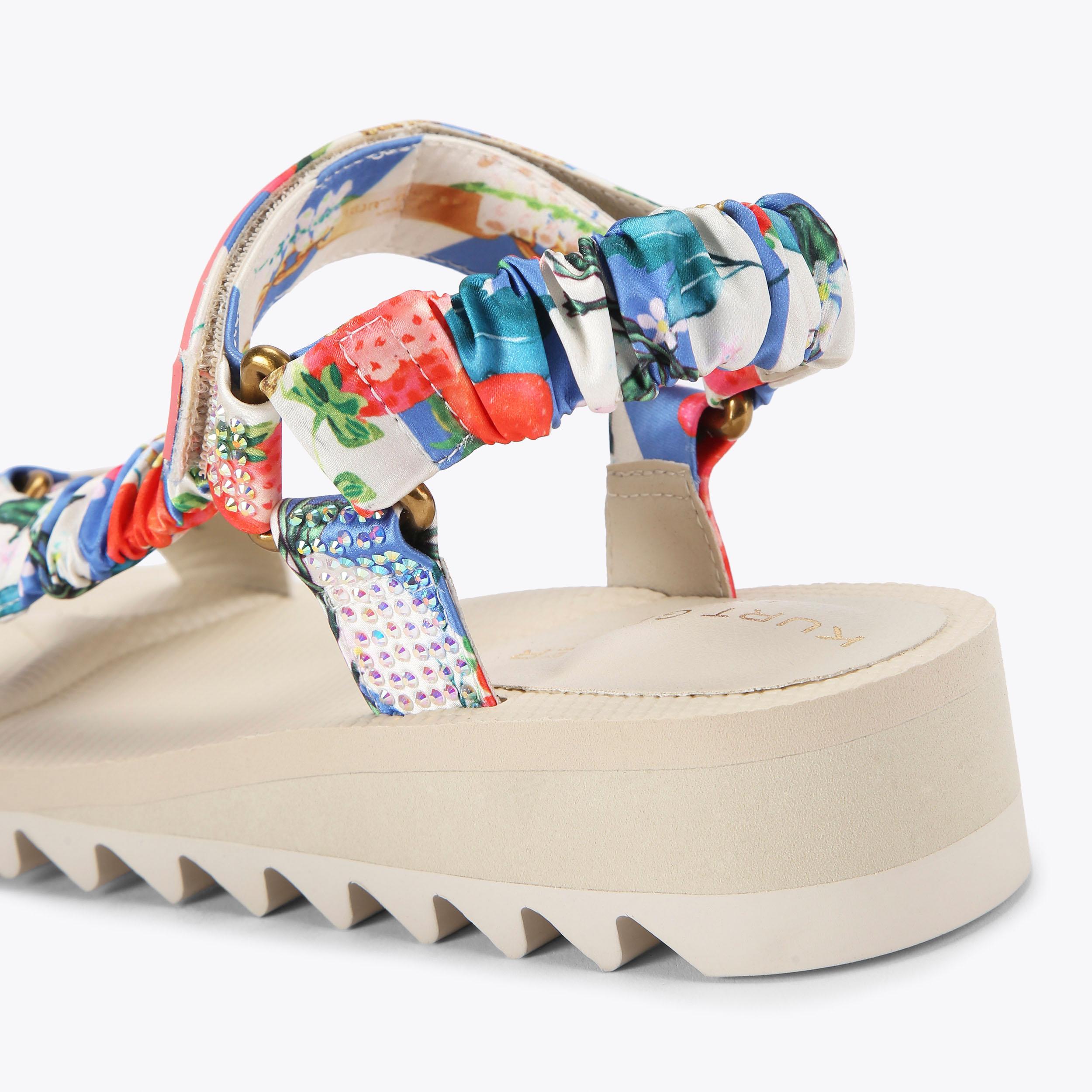 ORION Strawberry Chain Printed Chunky Sandal by KURT GEIGER LONDON