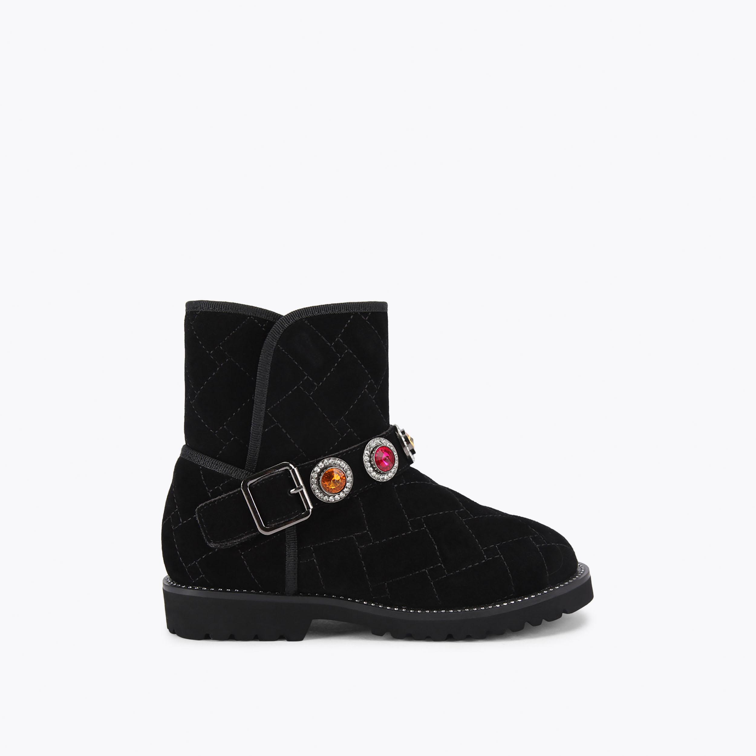 Short black suede ankle boots deals