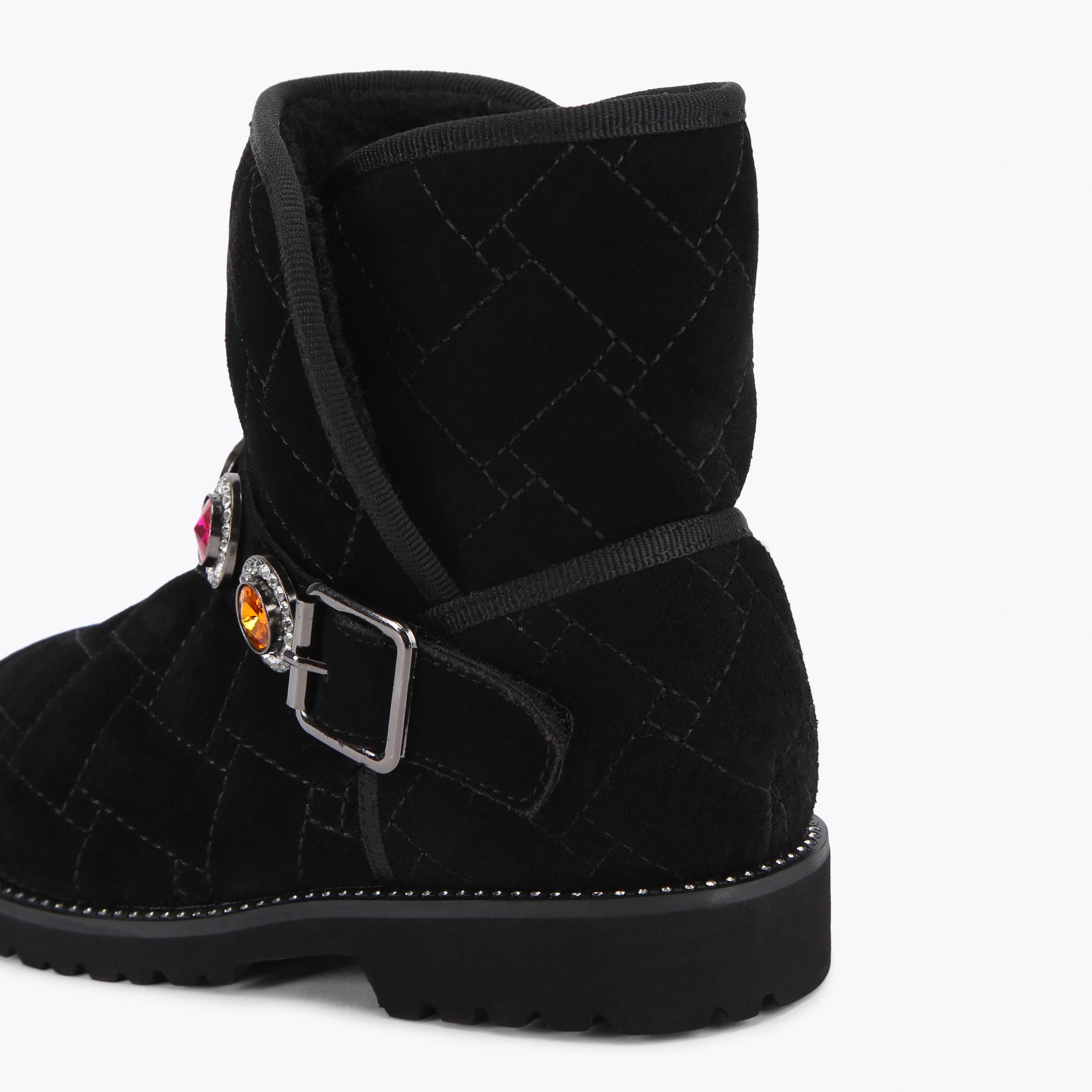 Ankle Boots Kurt Geiger Winter Boots KENSINGTON CUFF LACE UP Black