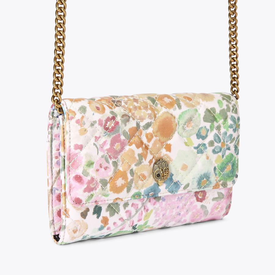 FC WALLET WITH CHAIN Floral Couture Wallet On Chain by KURT GEIGER 