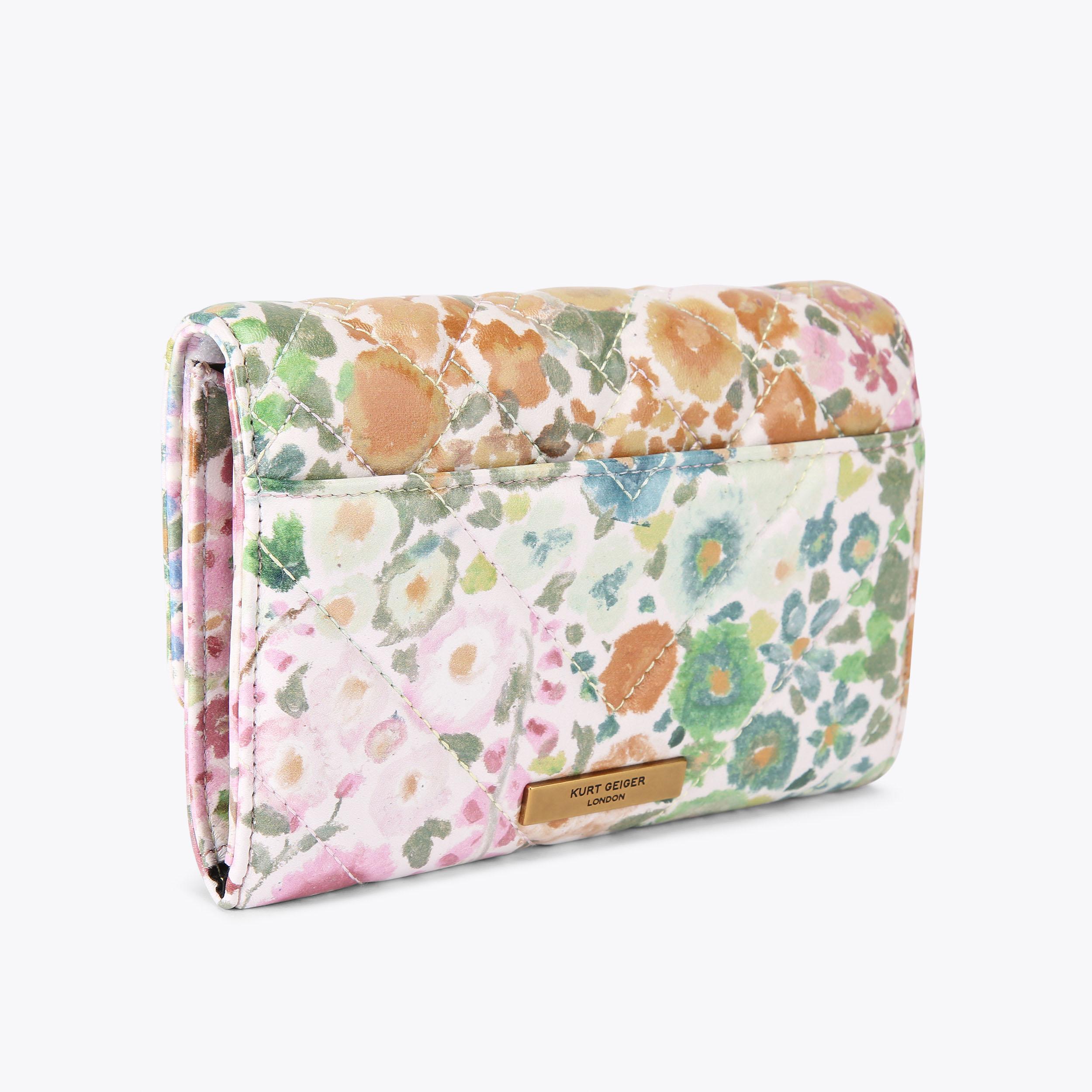 FC WALLET WITH CHAIN Floral Couture Wallet On Chain by KURT GEIGER