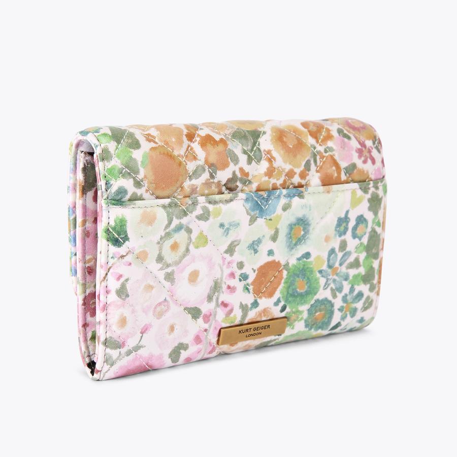 FC WALLET WITH CHAIN Floral Couture Wallet On Chain by KURT GEIGER