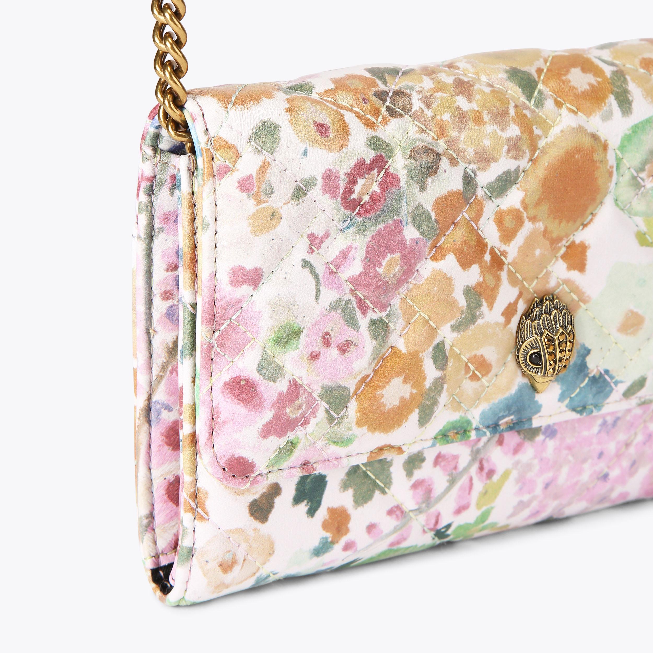 FC WALLET WITH CHAIN Floral Couture Wallet On Chain by KURT GEIGER
