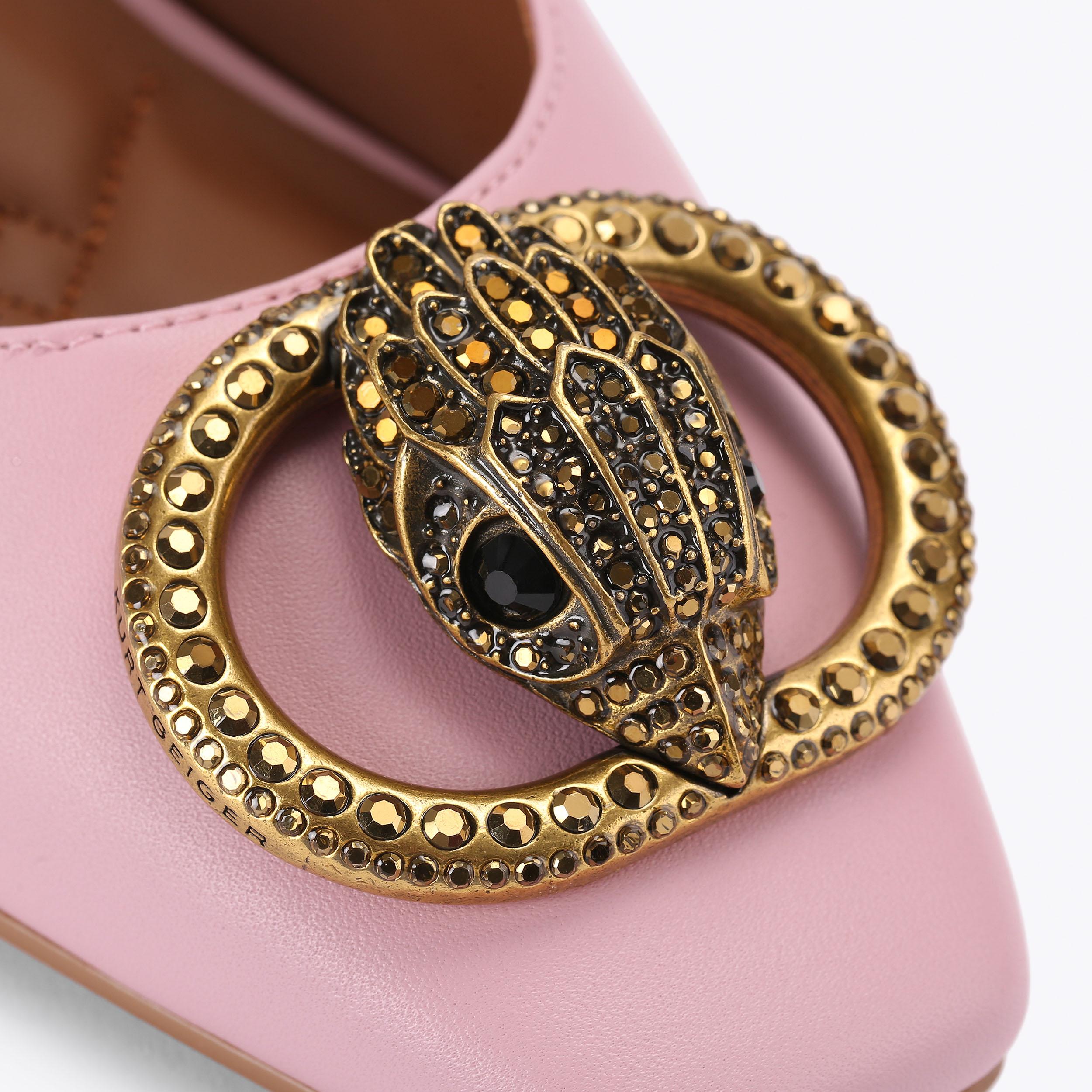 CHELSEA BLOCK SLINGBACK Pale Pink Leather Chelsea Block Slingback by ...