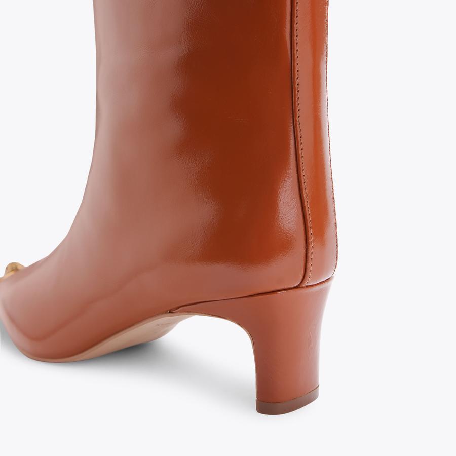 Kurt geiger brown ankle boots hotsell