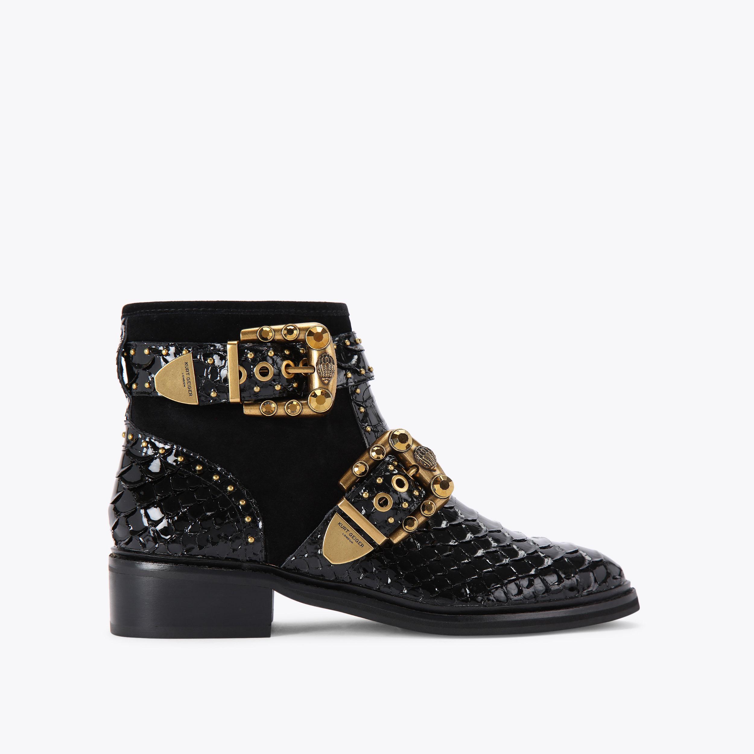 Kurt geiger leather ankle boots hot sale