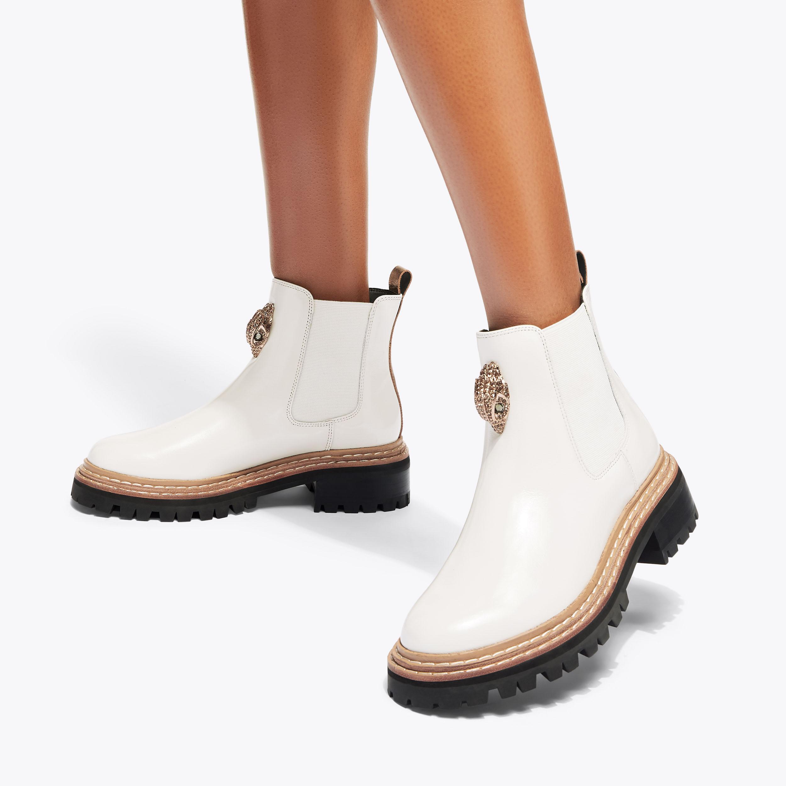 BELGRAVIA CHELSEA BOOT Bone Leather Ankle Boot by KURT GEIGER LONDON