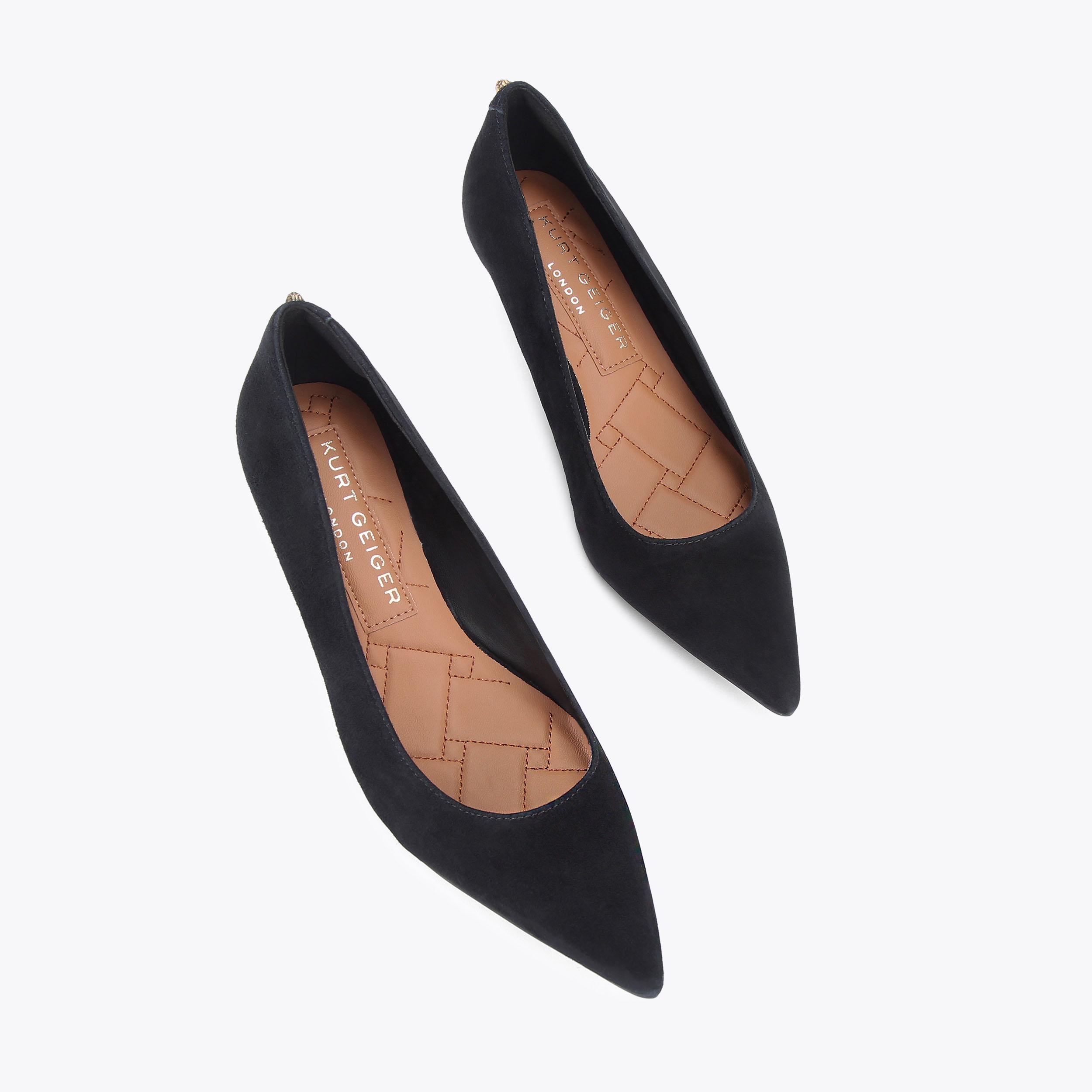 Kurt geiger black court shoes hotsell