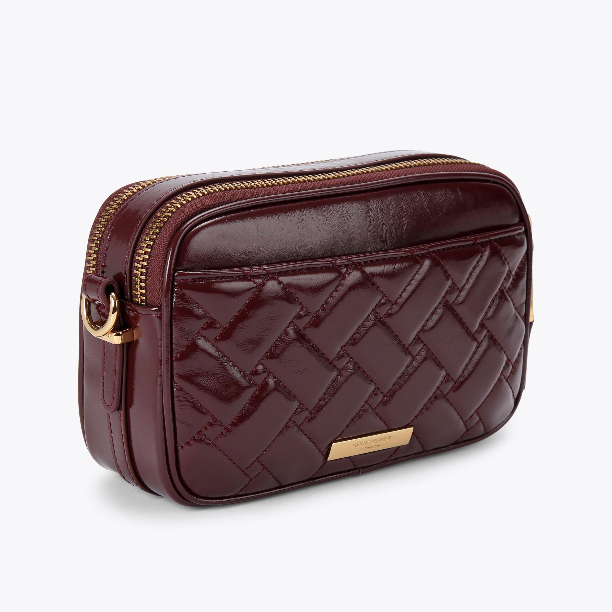 Kurt geiger burgundy bag outlet