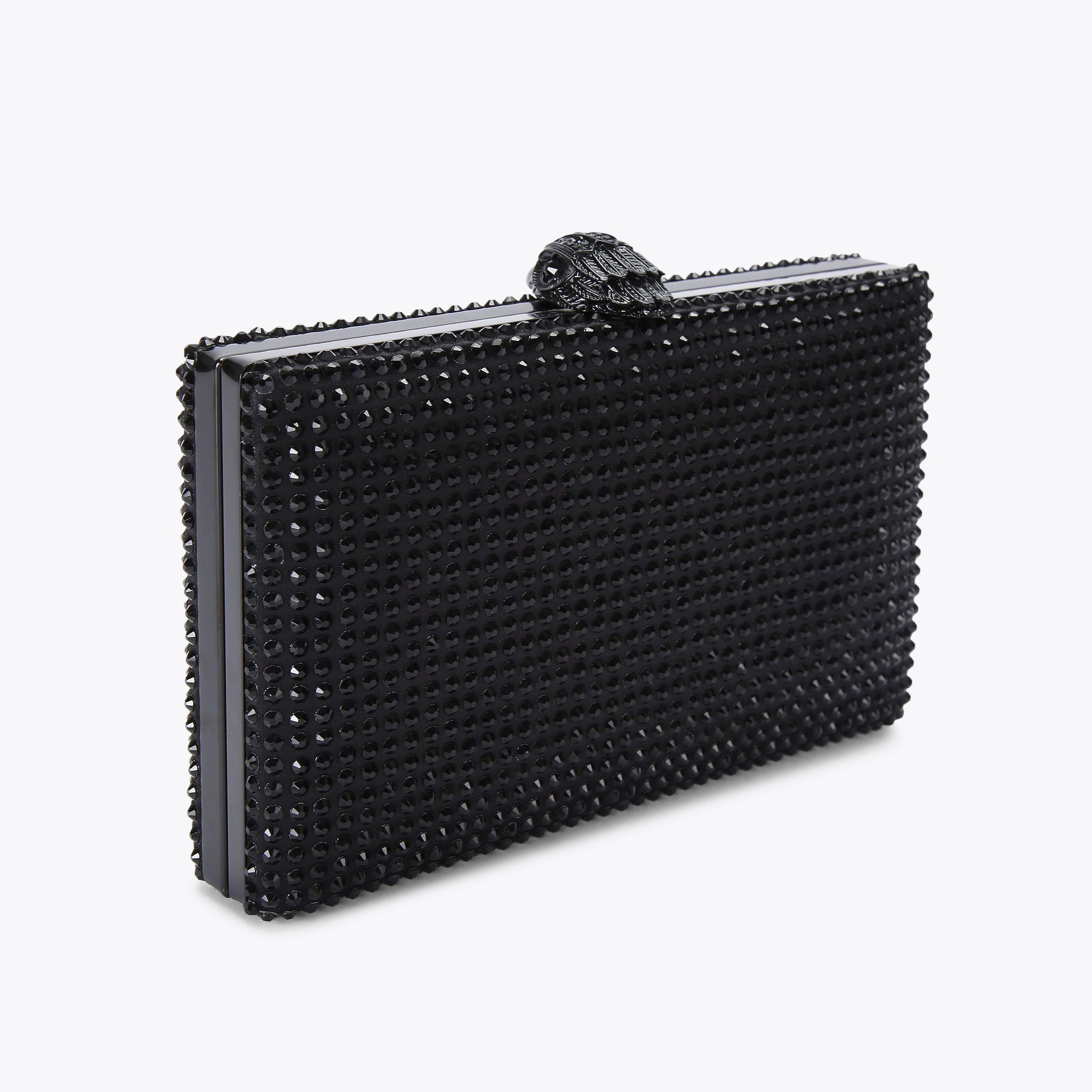 CRYSTAL KENSINGTON CLUTCH Black Crystal Clutch Purse by KURT GEIGER LONDON