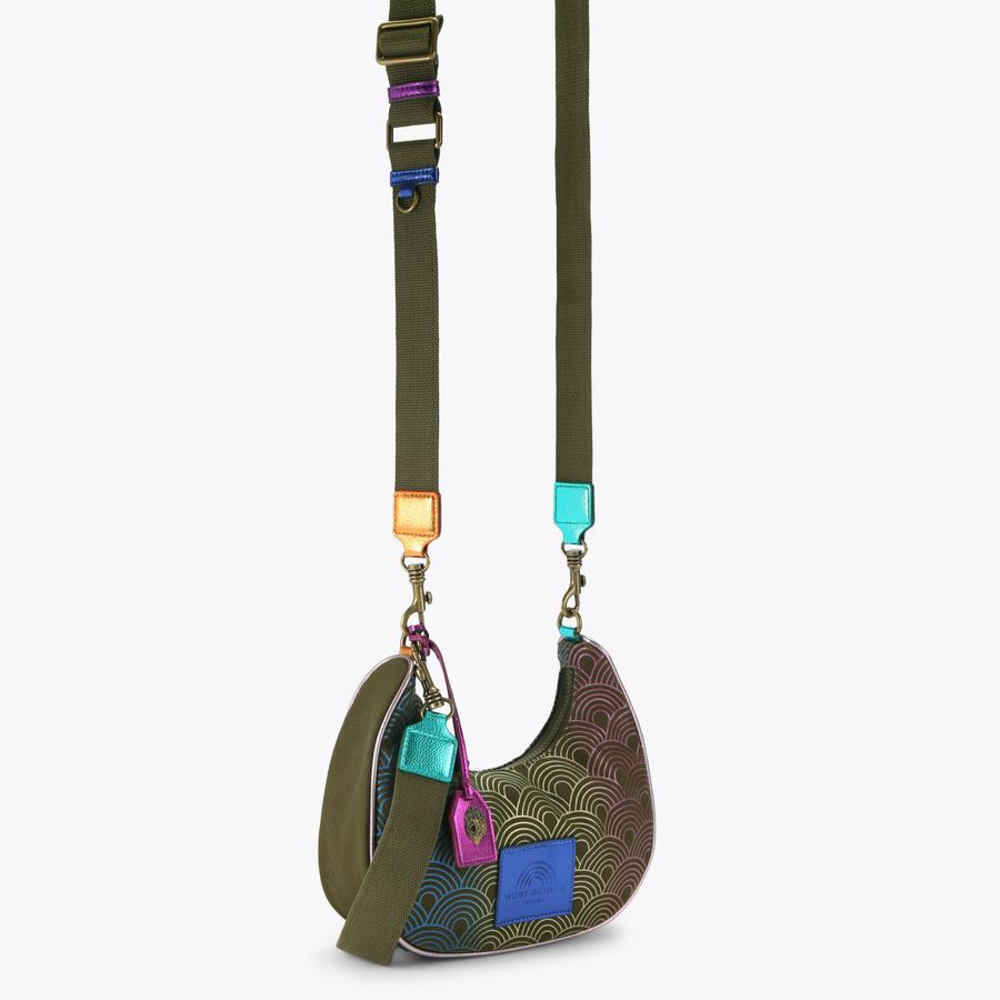 SM SOUTHBANK HOBO Khaki Canvas Hobo Purse by KURT GEIGER LONDON