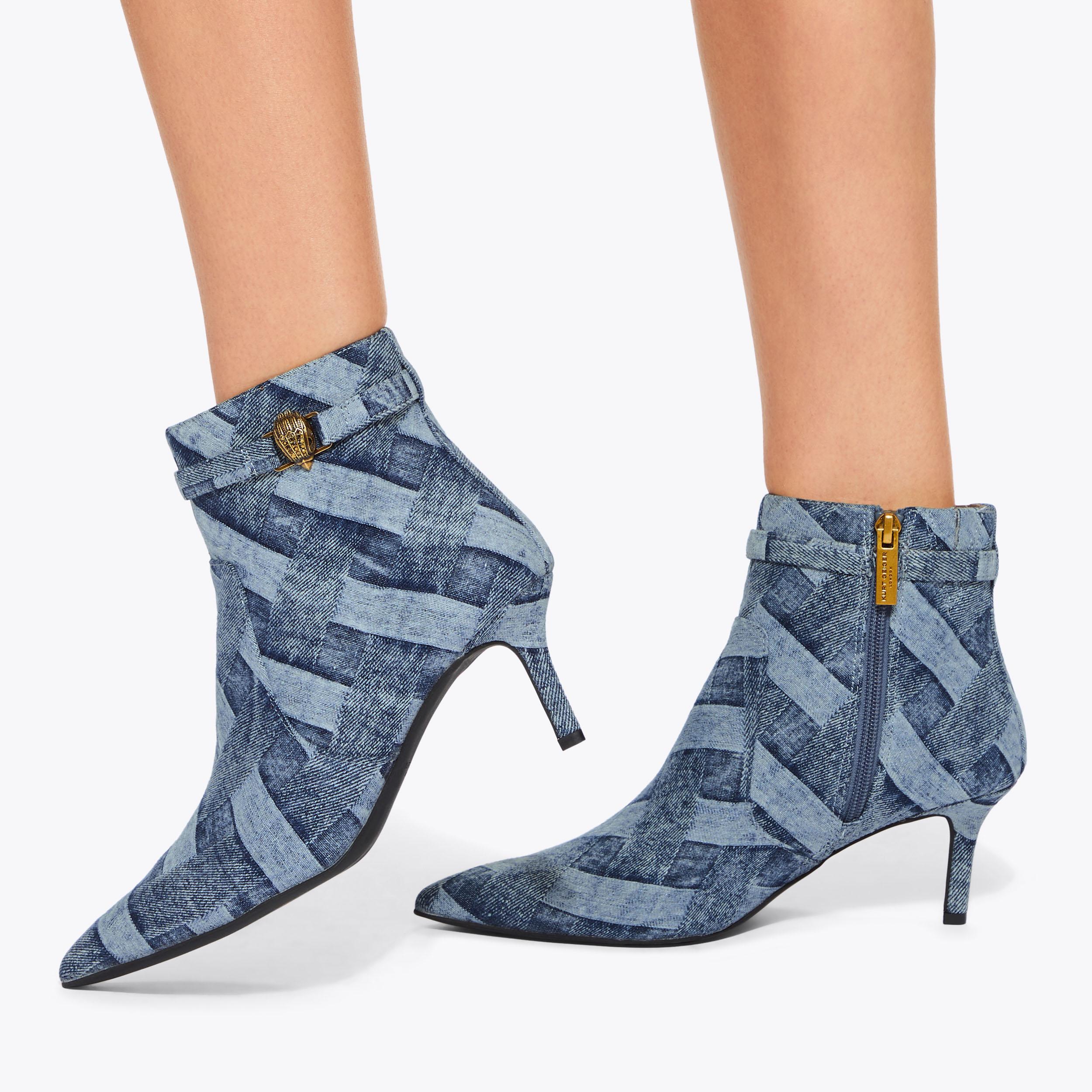 KENSINGTON FLEXI ANKLE Denim Ankle Boot by KURT GEIGER LONDON