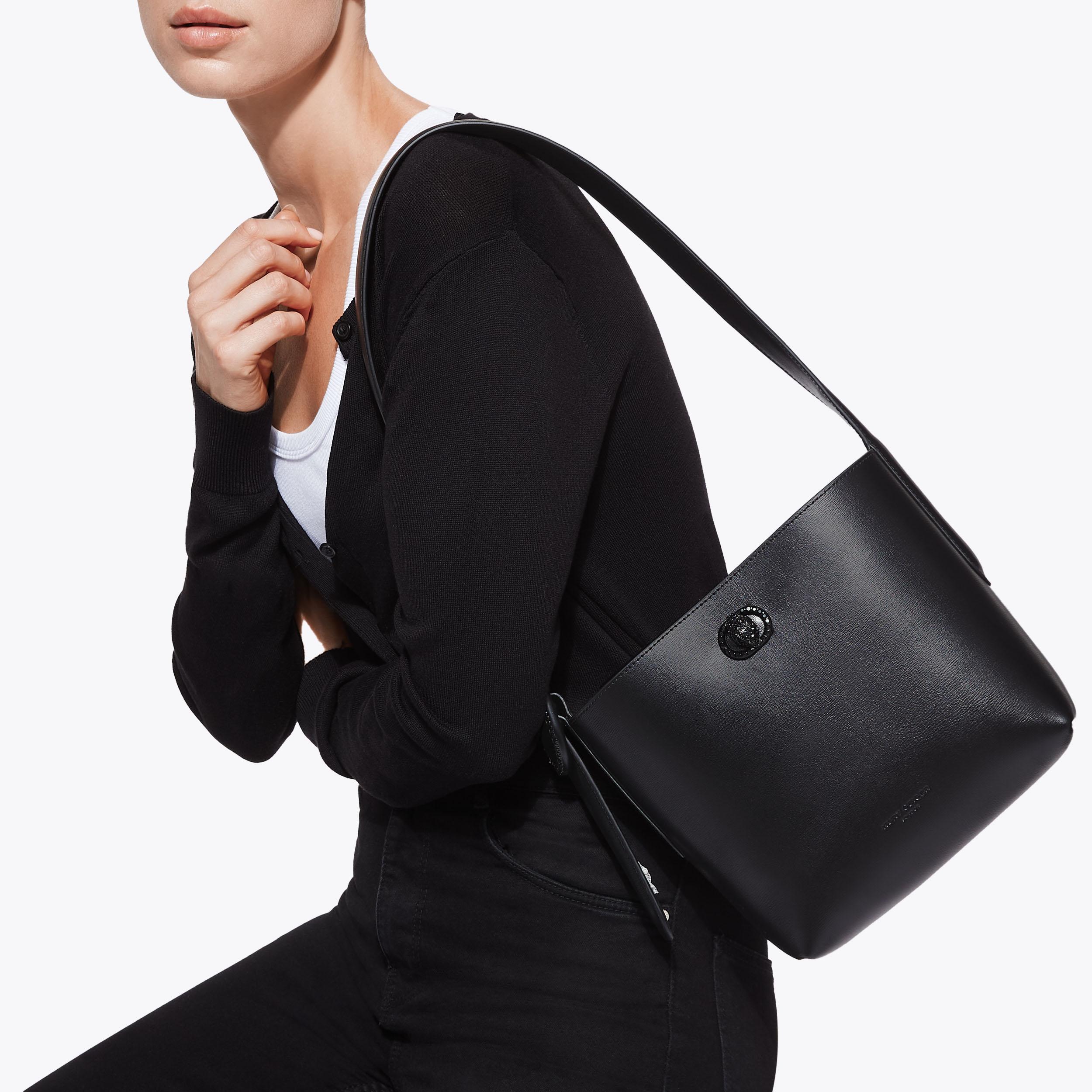 SM CHELSEA BUCKET BAG DR Black Bucket Purse by KURT GEIGER LONDON