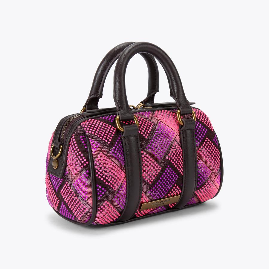 Kurt Geiger Women s Bowling Bag Pink Denim Kensington