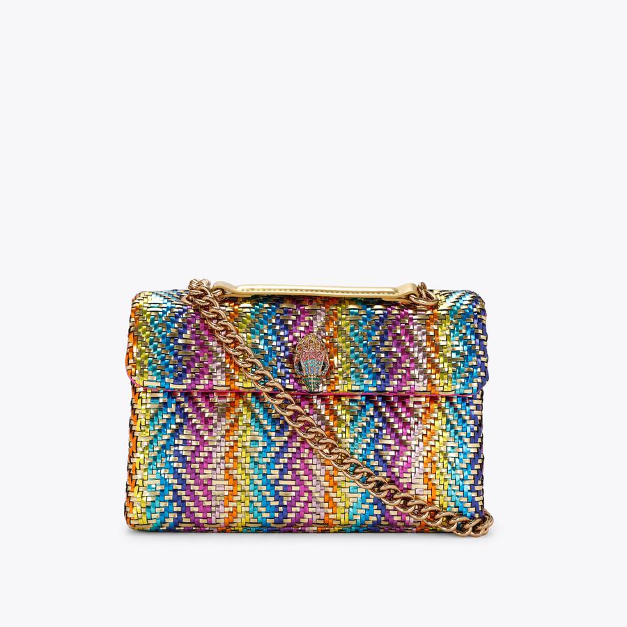KENSINGTON BAG Metallic Thread Shoulder Purse by KURT GEIGER LONDON