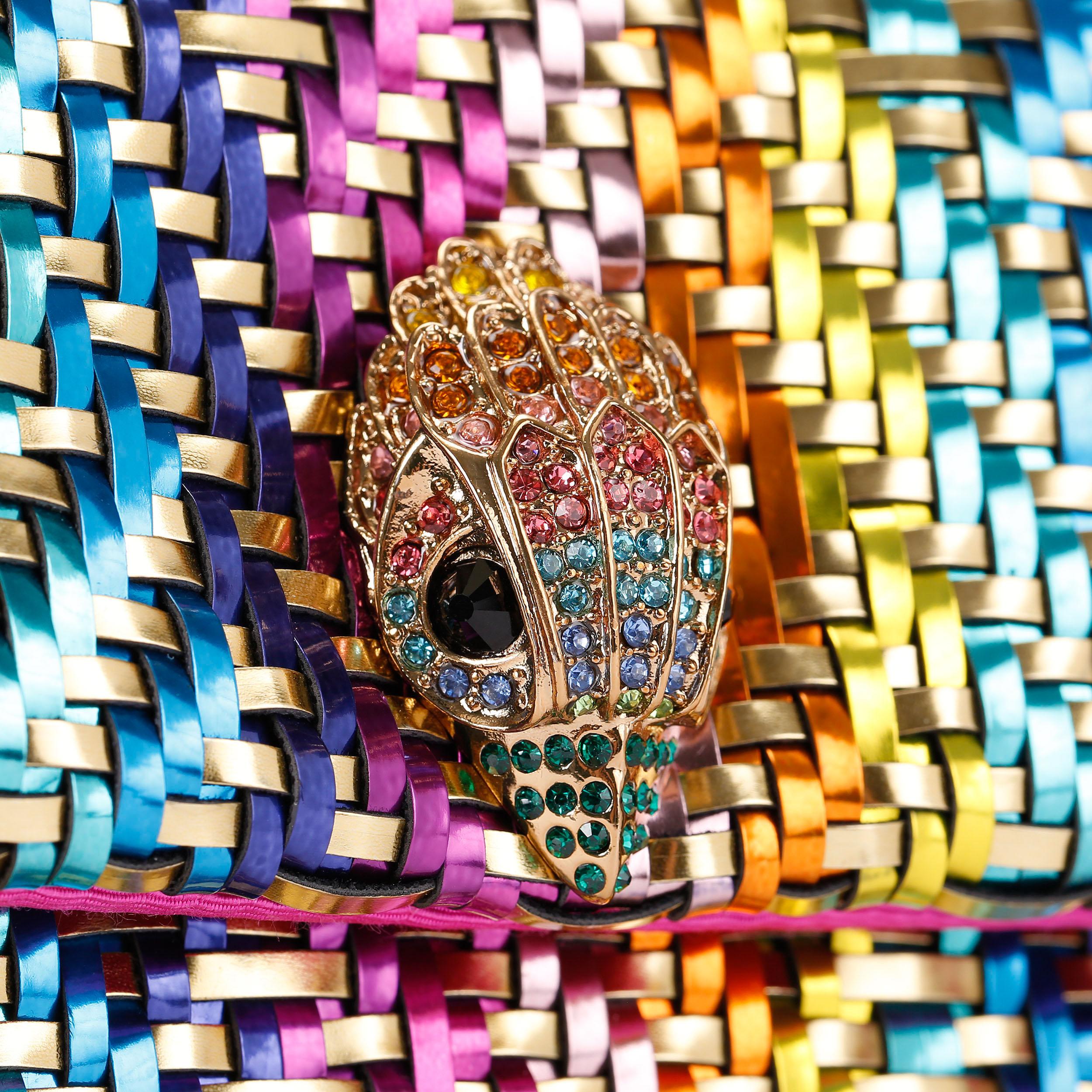 KENSINGTON BAG Metallic Thread Shoulder Purse by KURT GEIGER LONDON