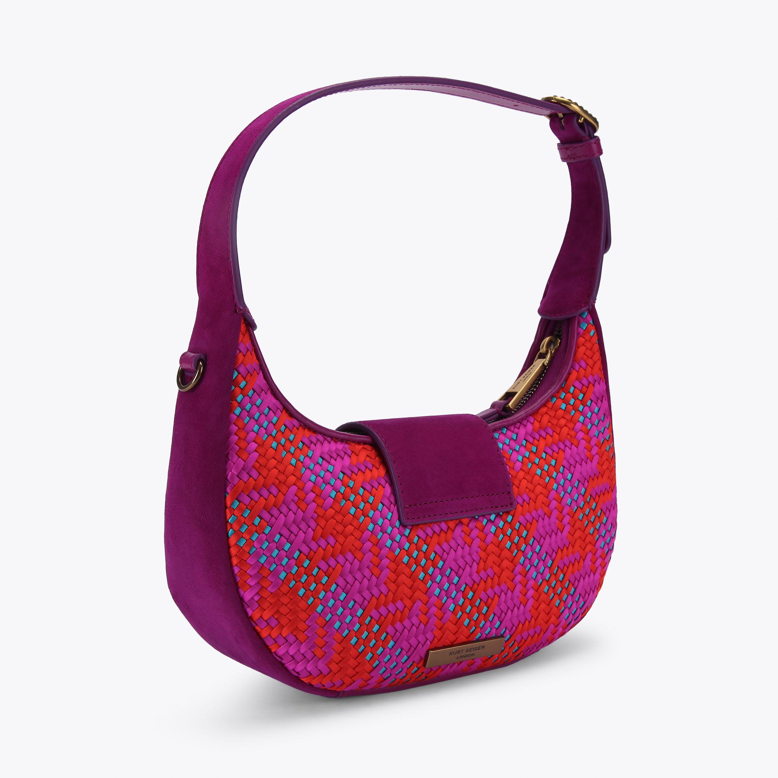 SM CHELSEA HOBO Fuchsia Pink Hobo Purse by KURT GEIGER LONDON