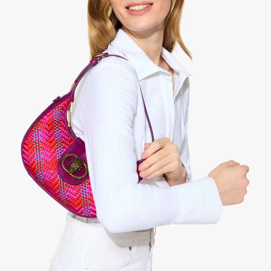SM CHELSEA HOBO Fuchsia Pink Hobo Purse by KURT GEIGER LONDON