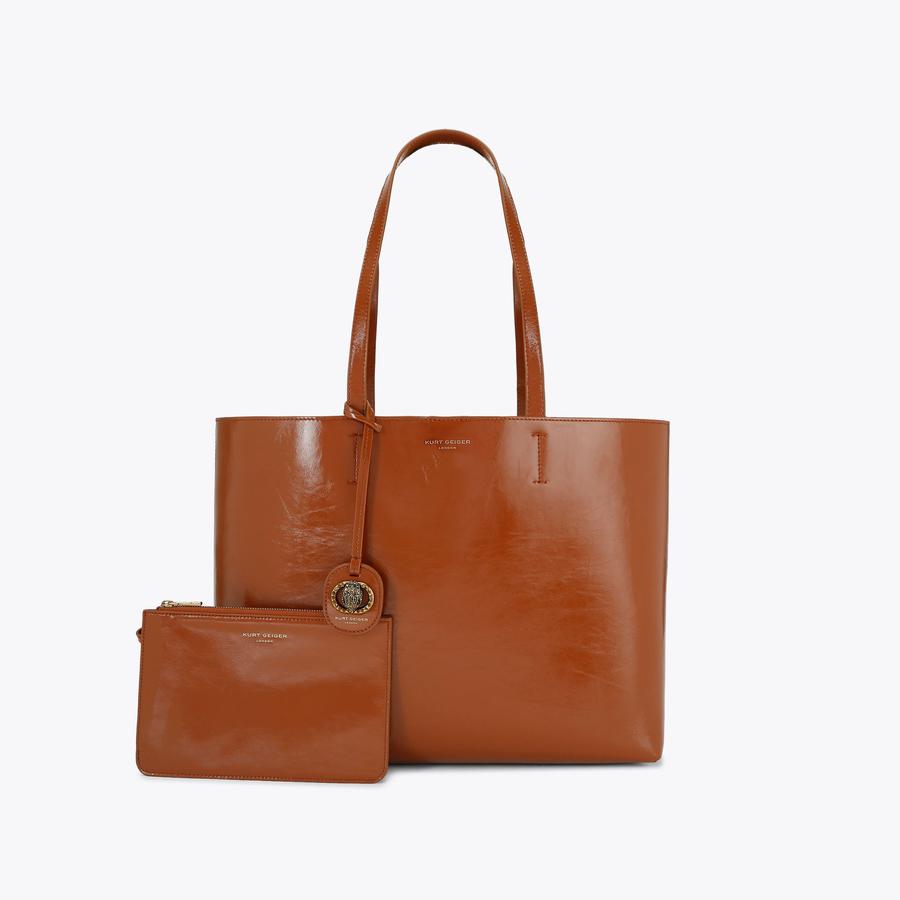 Brown shopper best sale