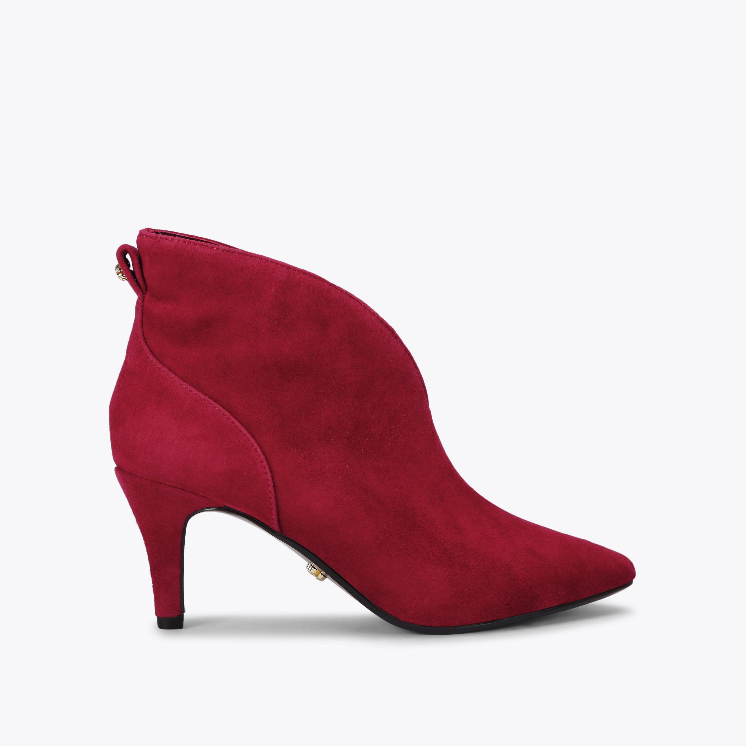 FLUTE SHOE BOOT Red Suede Leather Boot by CARVELA COMFORT