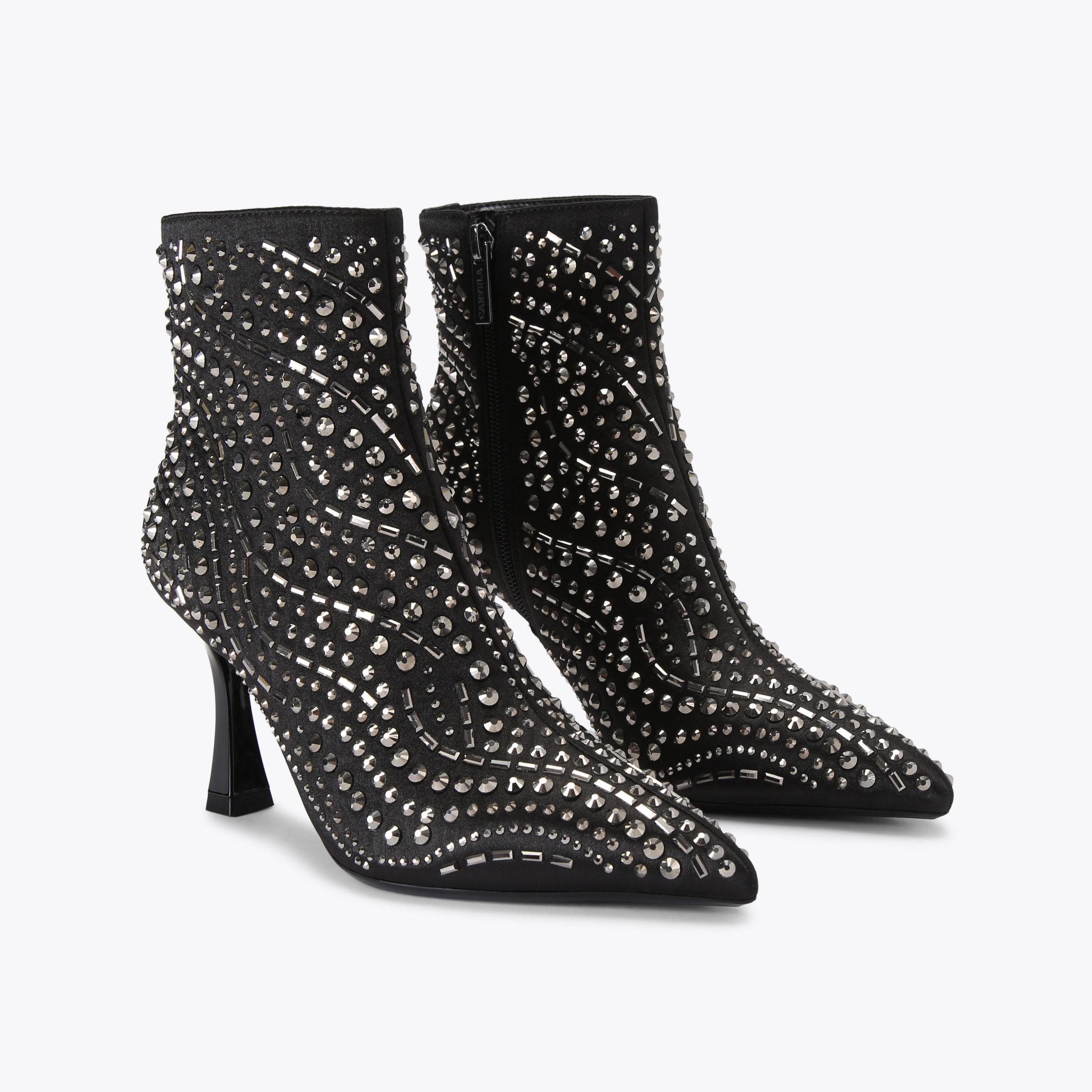 CATWALK ANKLE Satin Heeled Ankle Boot by CARVELA