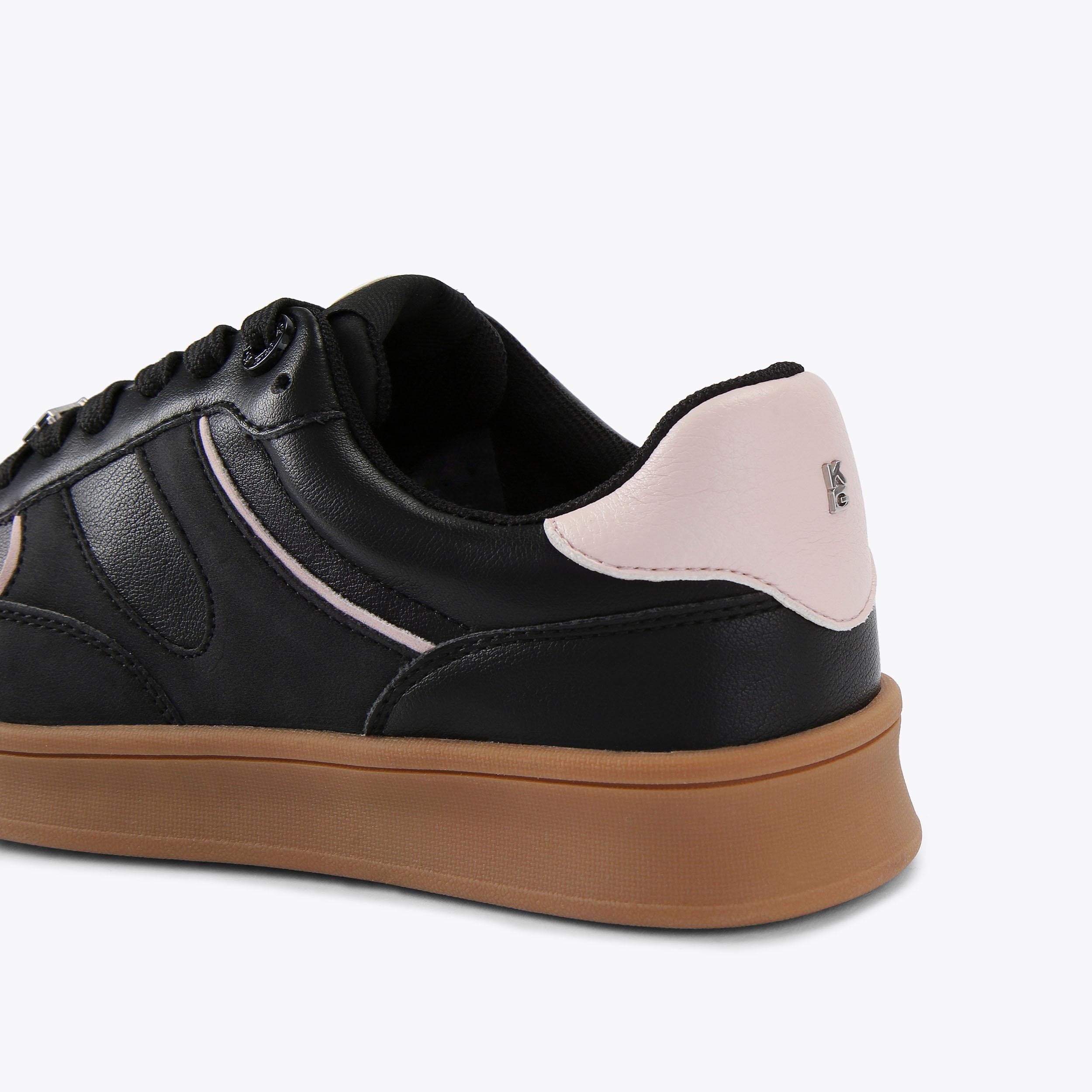 KINDRED Black And Pink Sneaker by KG KURT GEIGER