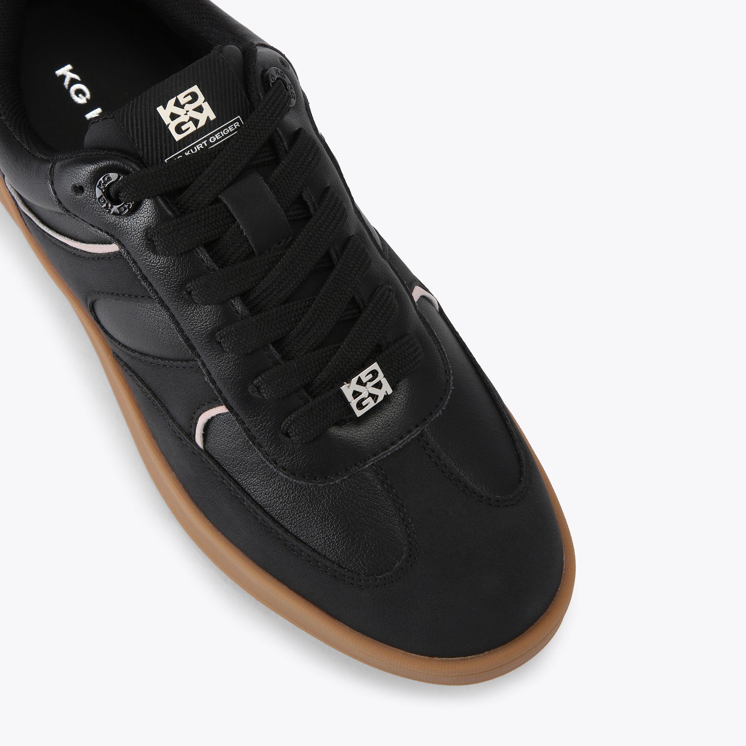 KINDRED Black And Pink Sneaker by KG KURT GEIGER