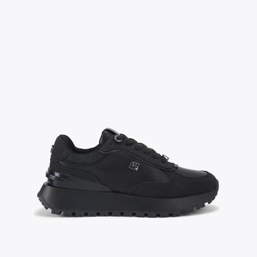 LOUISA2 Black Lace Up Sneaker by KG Kurt Geiger