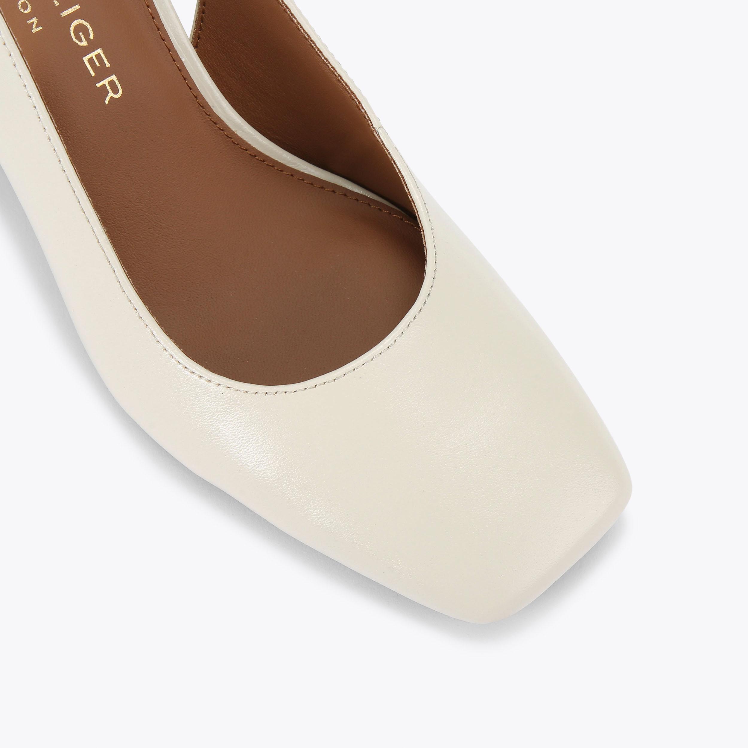 perspex slingback heels