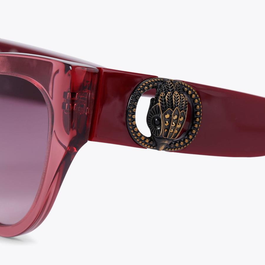 CHELSEA CAT EYE Pink Acetate Sunglasses by KURT GEIGER LONDON display picture 1