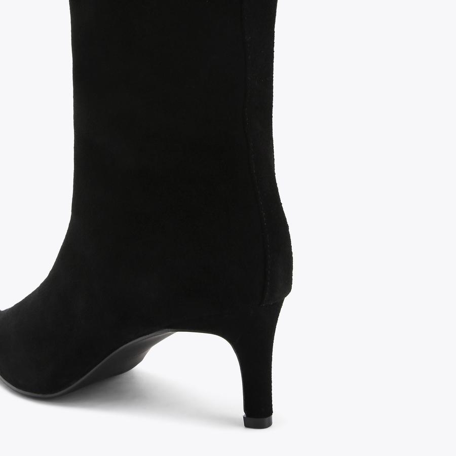 REGENT OTK BOOT Black Suede Knee Boot by KURT GEIGER LONDON